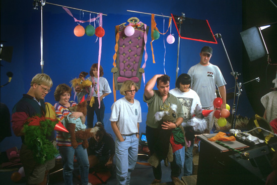 The Puppetiers working with Puppets